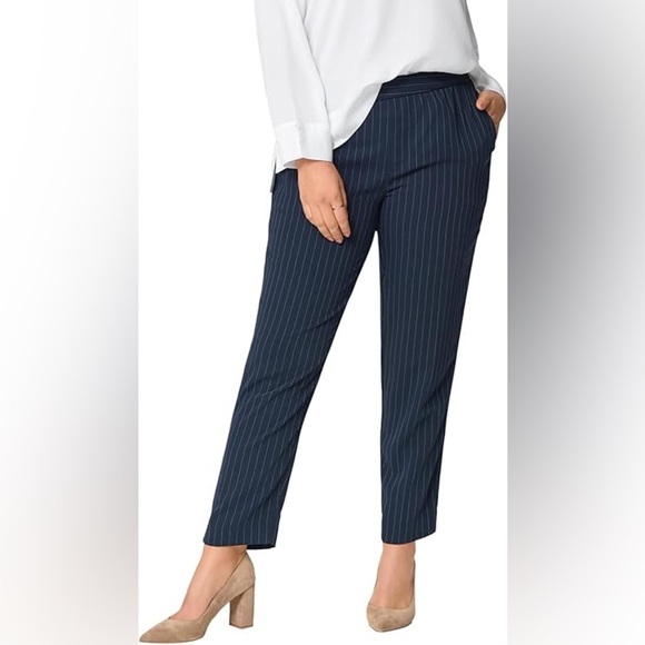 Pants - Women Casual Blue Strip Pants Medium